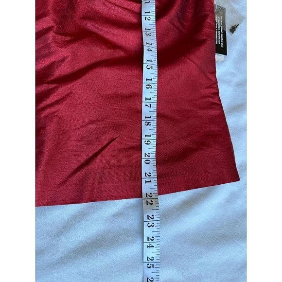 Silkland Women's Top Silk Blend Size 8 Red Black Hand Beading Sleeveless NEW - Picture 12 of 12